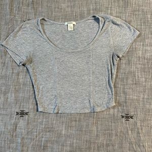 Grey crop top